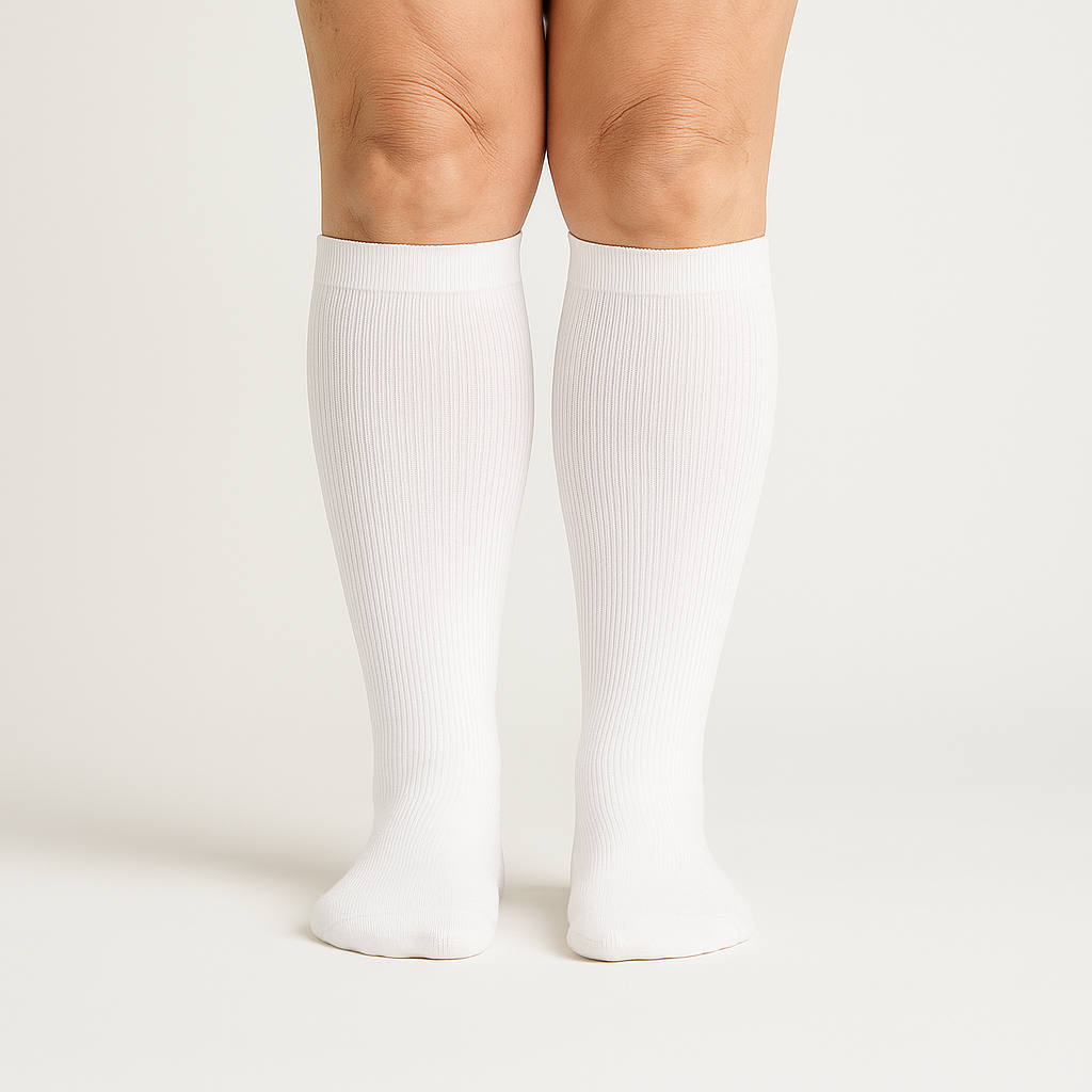 White - Calze a Compressione bianche
