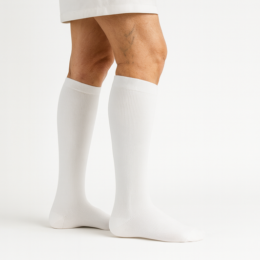 White - Calze a Compressione bianche